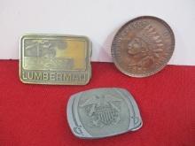 Belt Buckles-Lot of 3