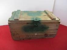 Vintage Hinged Military Crate w/ Extras