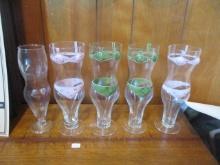 Figural Woman Drinking Glasses