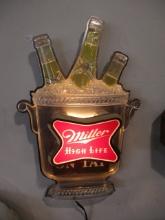 Miller High Life Lightup Advertising Beer Sign