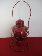 Double Marked Railroad Lantern-Rock Island Lines + C.M. & ST. P.