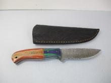 Hand Made Damascus Fixed Blade Knife-X