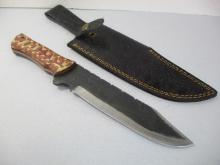 Extra Large Hand Made damascus Fixed Blade Knife-A