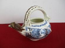 Hand Painted Nini Dragon Motif Tea Pot