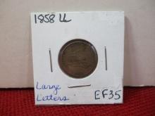 1858 Large Letters Flying Eagle Penny