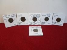 Indianhead Penny Mixed Lot-5 Coins