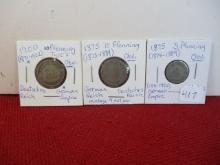 German Reich Mixed Coins-Lot of 3