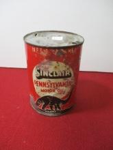 Sinclair One Quart Advertising Oil Can