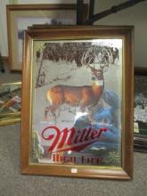 Miller High Life First Series Wildlife Mirrors-Lot of 3