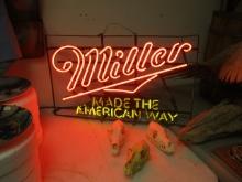 Miller Advertising Neon Sign