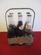 Pepsi-Cola Embossed 6-Pack Bottle Carrier w/ Bottles