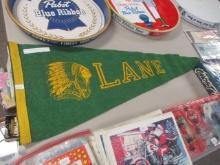 Lane Technical High School Felt Pennant w/ Native American Graphic