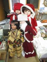 Mixed Porcelain Dolls-Lot of 4