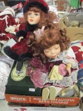Mixed Porcelain Dolls-Lot of 9