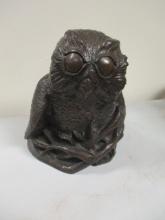 Bronze England Made Owl Statue