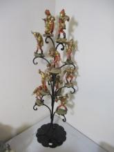 Moriskan Dancers Carved Wooden Figures Set