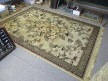 Pair of Floral Patterned Area Rugs