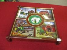 John Deere Advertising Clock by The Danbury Mint