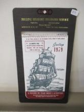 Rolling Meadows Standard Service 1978/79 Advertising Calendar