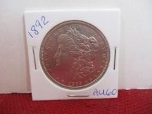 1892 Morgan Silver Dollar Coin