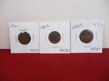 1901-1903 Indianhead Pennies