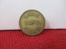 1920's US Lion Mfg. Gaming Token