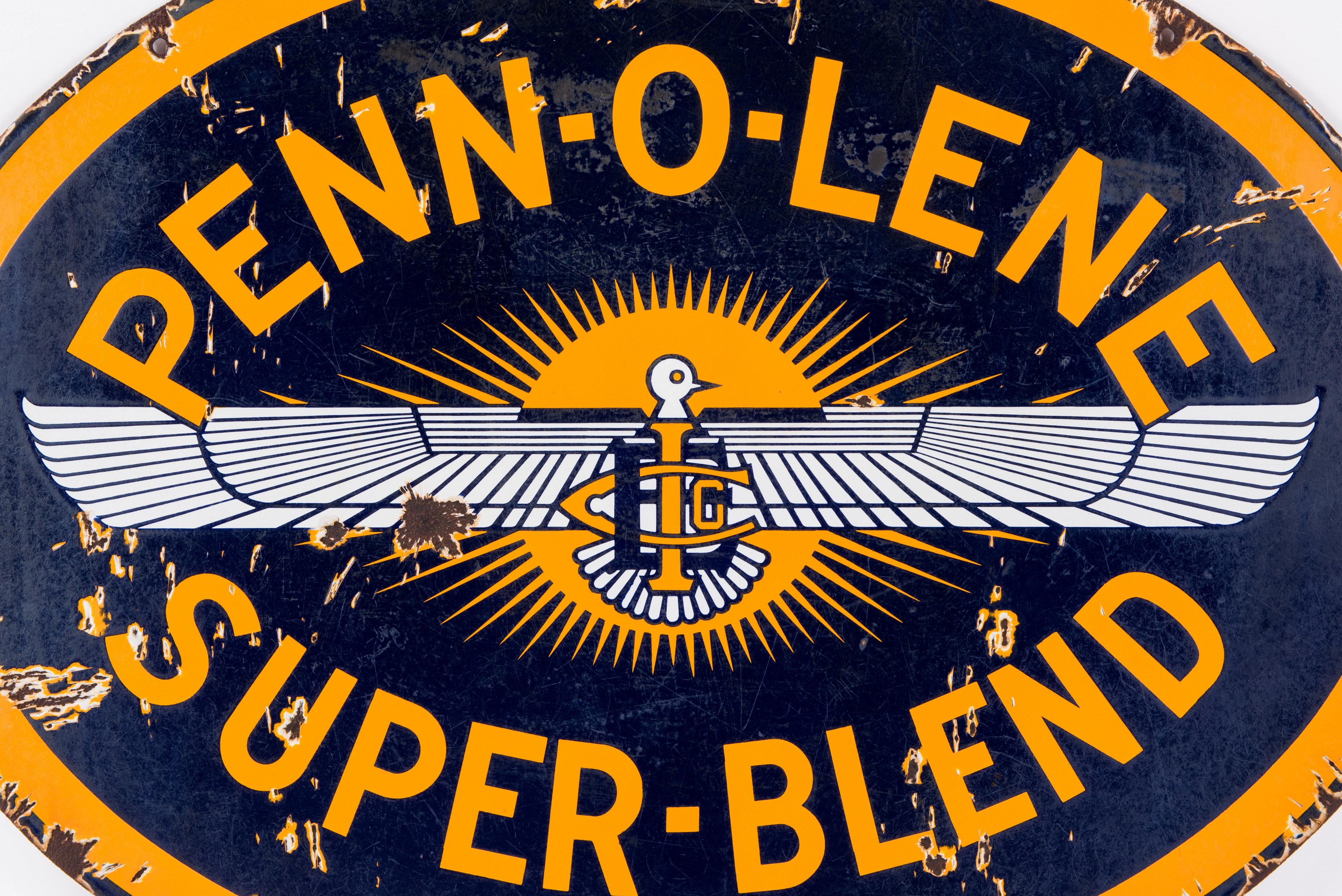 Penn-O-Lene Super-Blend Porcelain Sign