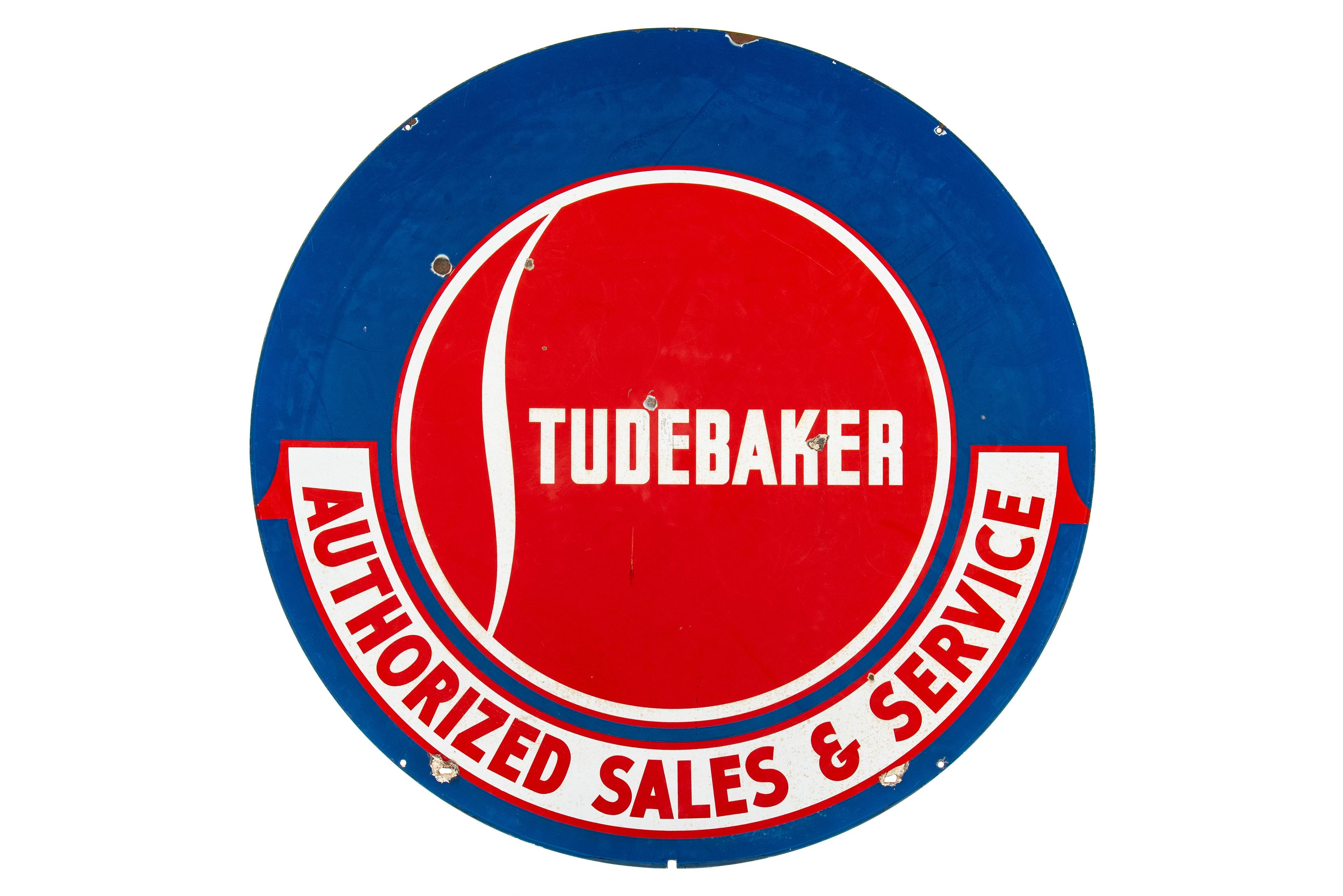 Studebaker Sales & Service Porcelain Sign