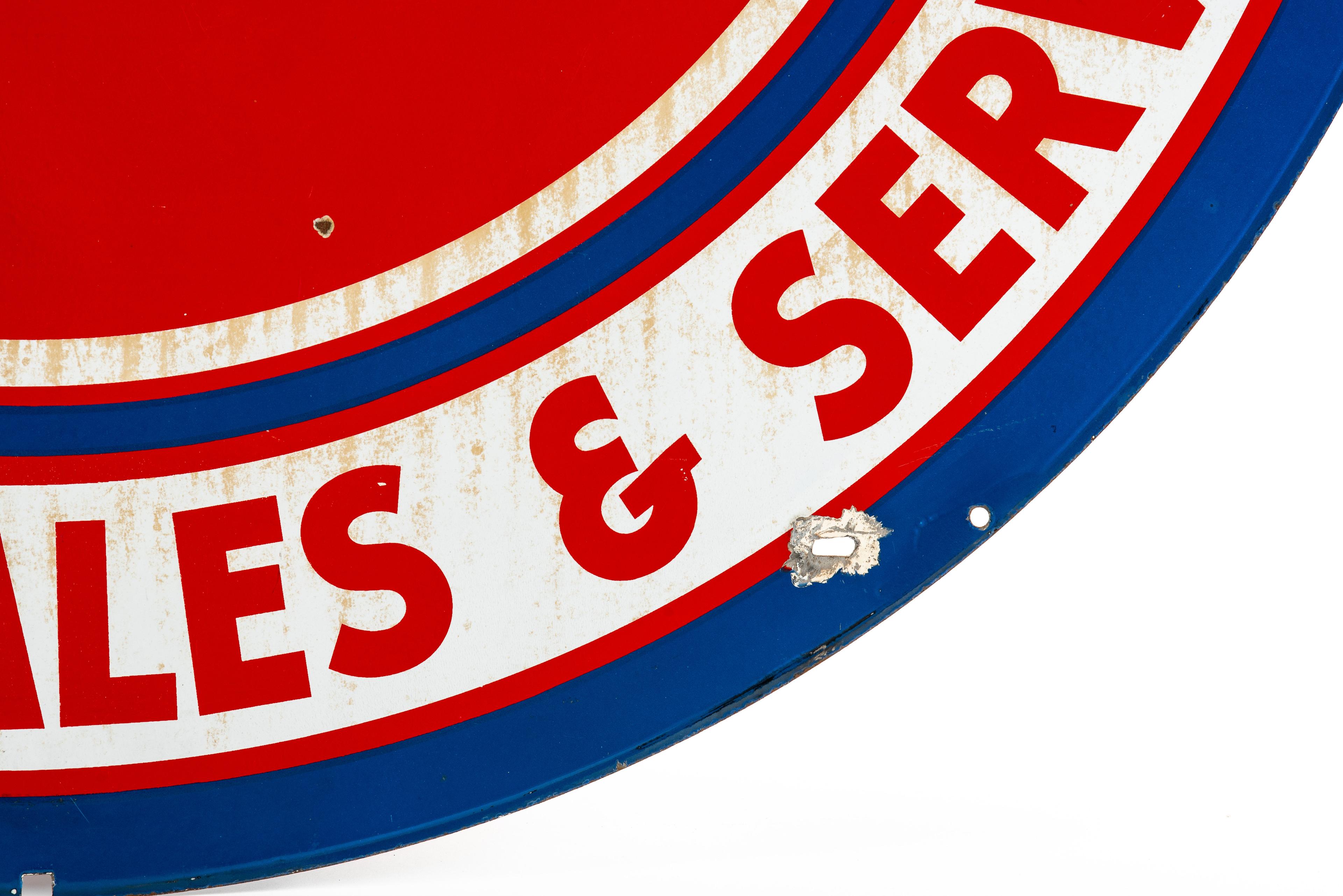Studebaker Sales & Service Porcelain Sign