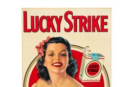 Lucky Strike Cigarettes Framed Tin Sign