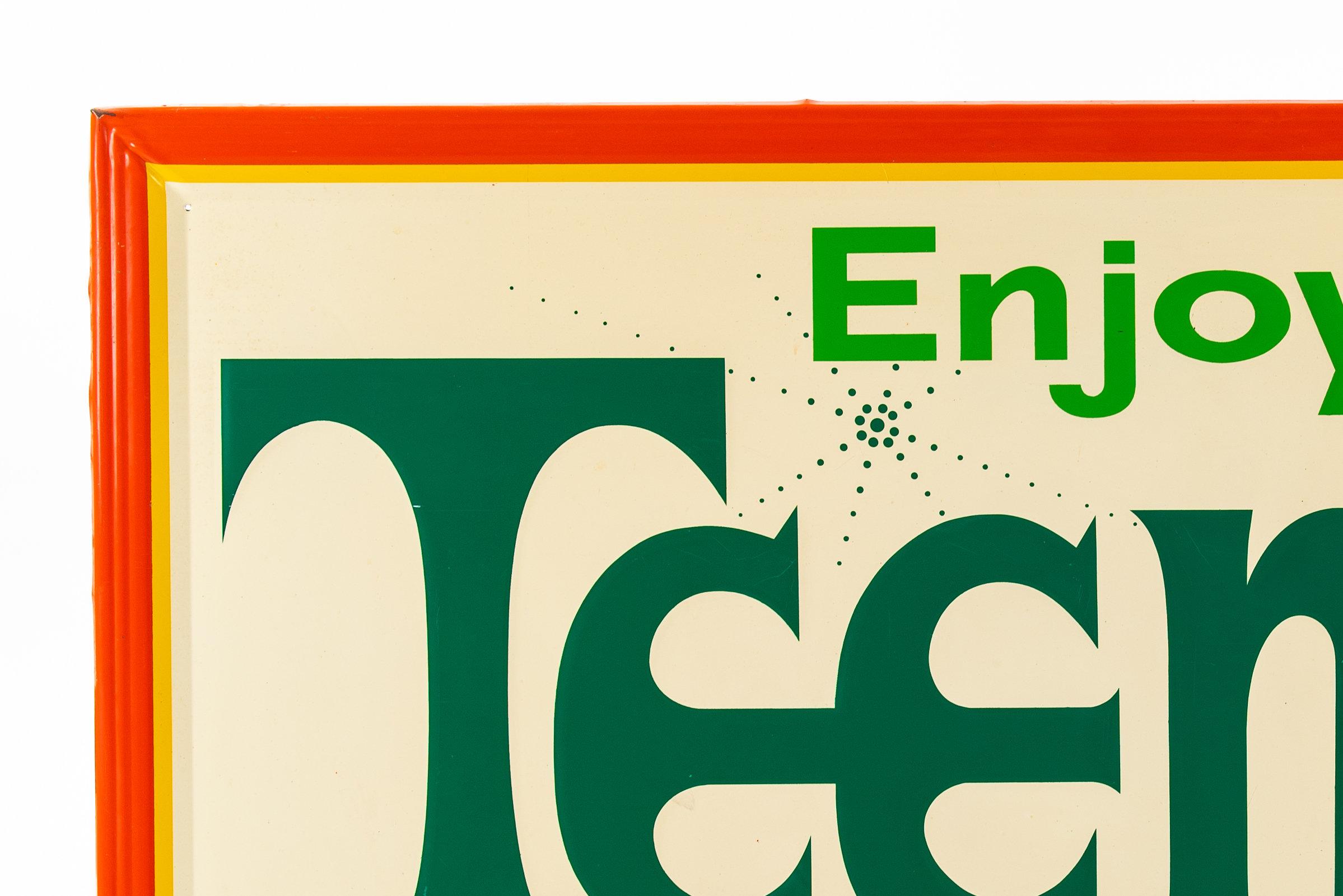Enjoy Team A Product Of Pepsi-Cola Tin Sign
