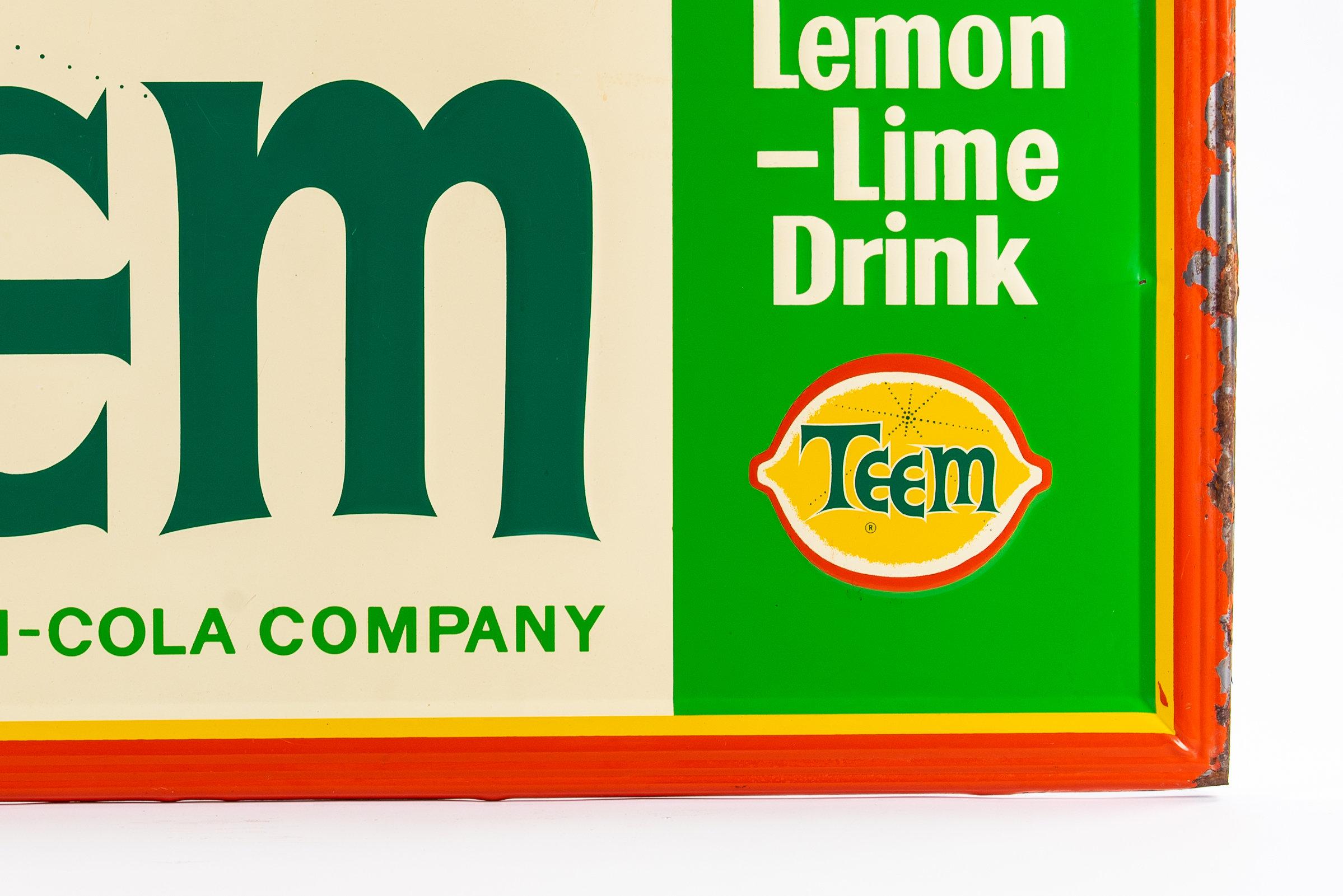 Enjoy Team A Product Of Pepsi-Cola Tin Sign