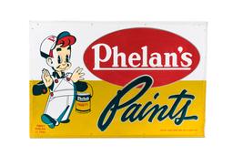 Phelan's Paints Large Tin Sign
