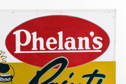 Phelan's Paints Large Tin Sign