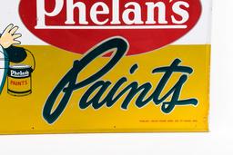 Phelan's Paints Large Tin Sign