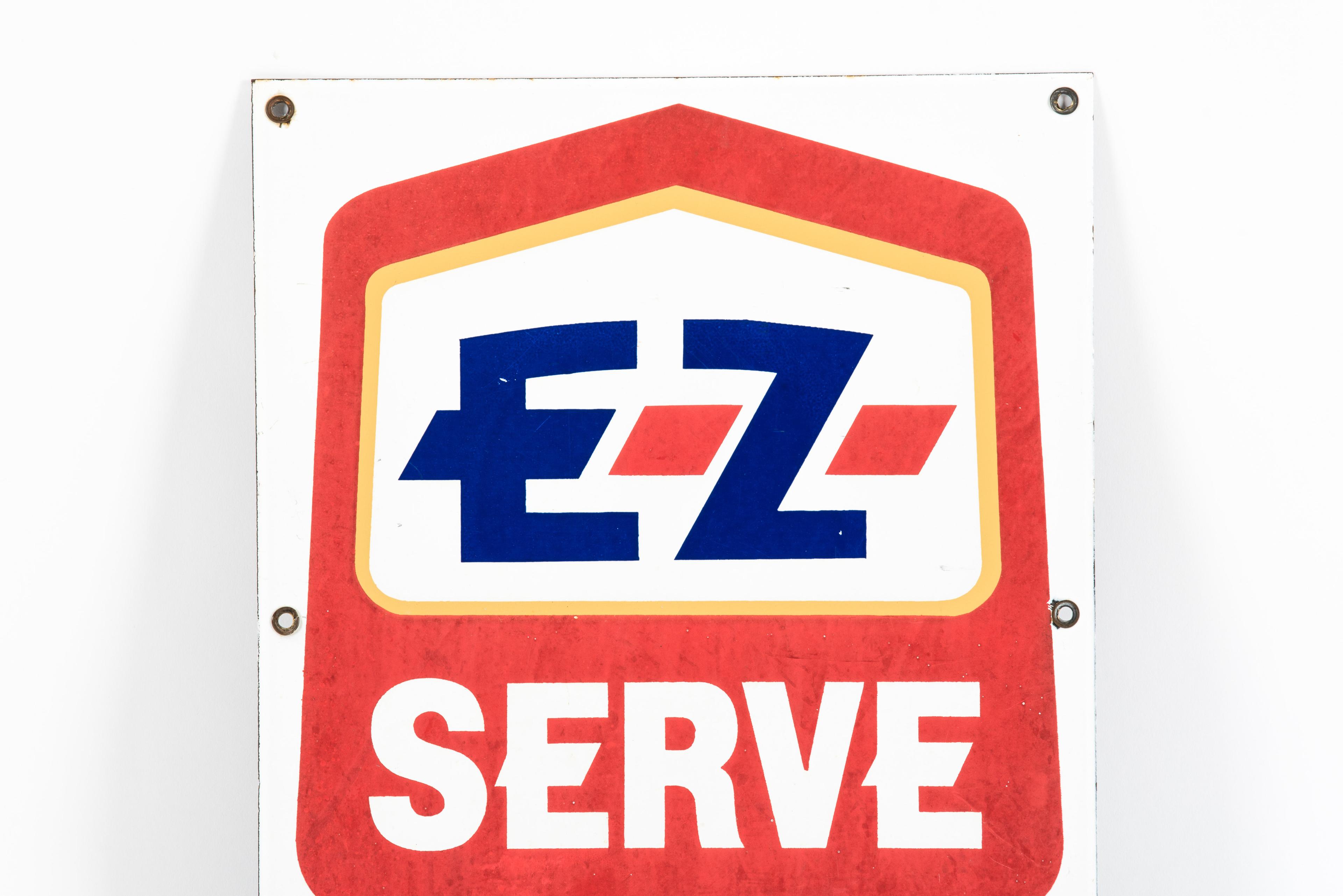 E-Z Serve Gasoline Porcelain PP