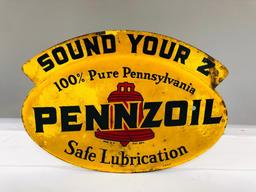 DST Pennzoil Rack Sign