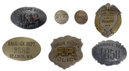 2-Union Pacific Railroad Badges and others
