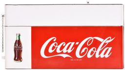 Coca-Cola w/Bottle & Marquee Porcelain Sign