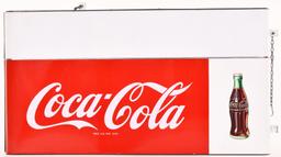 Coca-Cola w/Bottle & Marquee Porcelain Sign