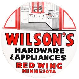 Wilson's Hardware & Appliance Red Wing Metal Sign