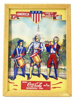 Coca-Cola "America Love it or Leave It" Sign NIB