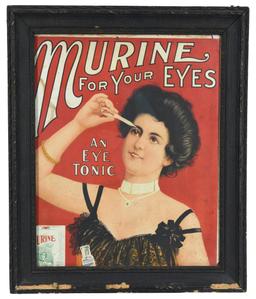 Murine For Your Eyes "An Eye Tonic" Cardboard Sign