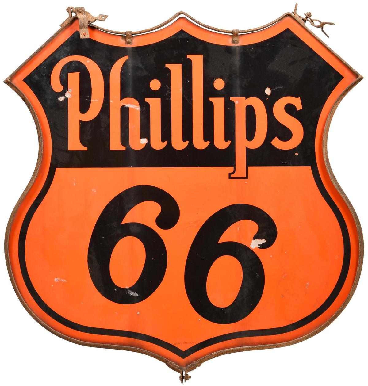 Phillips 66 (black & orange) Porcelain Sign