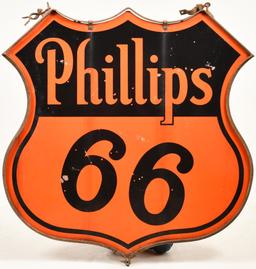 Phillips 66 (black & orange) Porcelain Sign