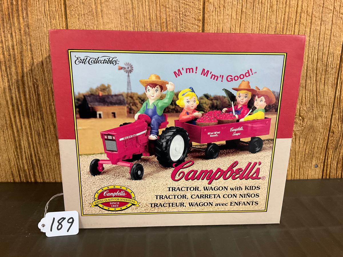 Campbell's Tractor, Wagon w/Kids