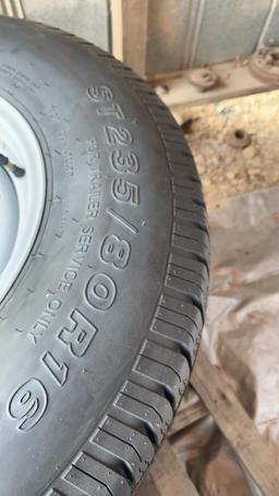 3 of 4 new tires 235/80 R16 w/ rim