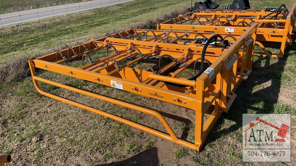 LandHonor Square Bale Grapple - Skidsteer Attach