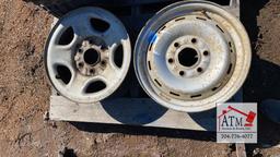 (2) 6 Lug 16" Wheels