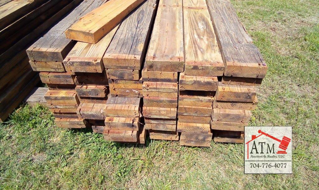 (55) 8' Decking Board From Old Bridge